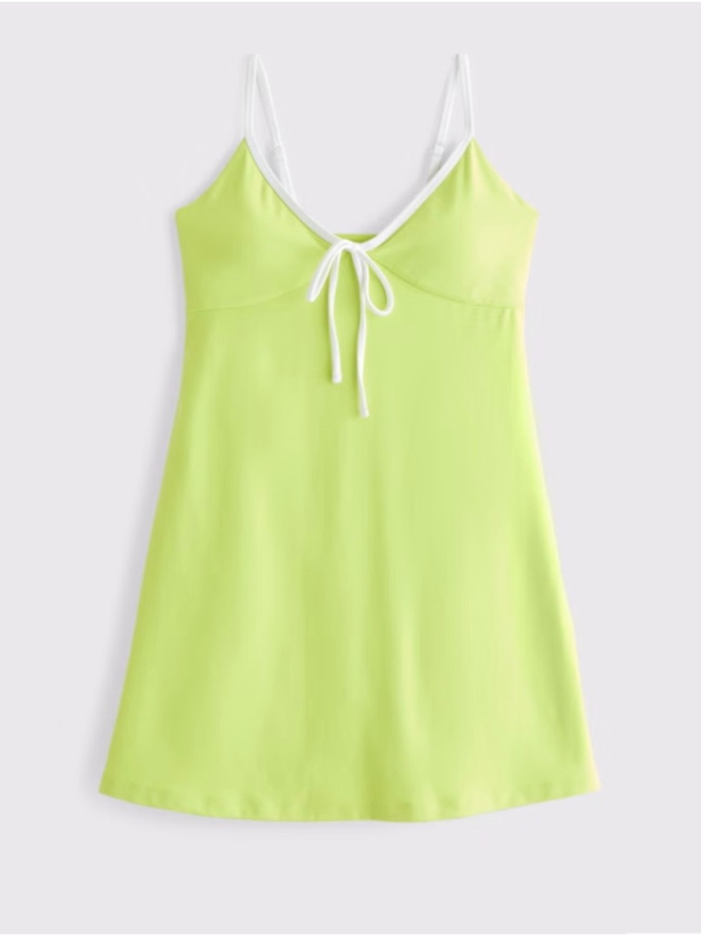 Lime Green Tie-Front Chemise Nightdress
